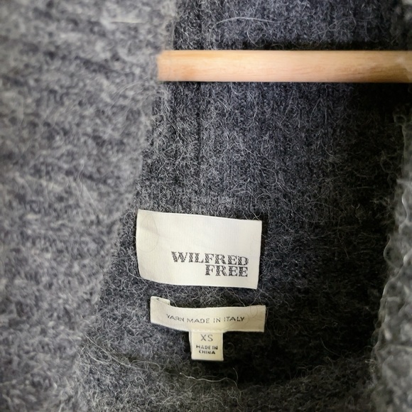 Aritzia Wilfred Free Faretta Sweater Off the Shoulder Merino Wool - Picture 11 of 16